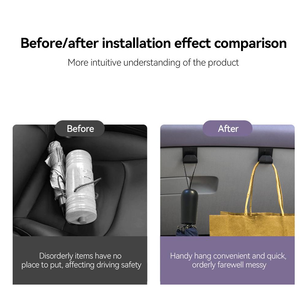 Car Glove Box Hidden Hooks Passenger Purse Bag Hanger Hat Holder Innter Storage Umbrella Auto Accessories For BYD Seagull Atto 3