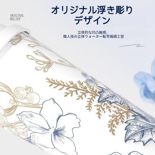 Ceramic Tumbler with Lid and Stainless Steel Straw, Portable, Large Capacity, Spill-proof, Keeps Coffee Hot or Cold, Cute, Stylish 500ml Water Bottle/