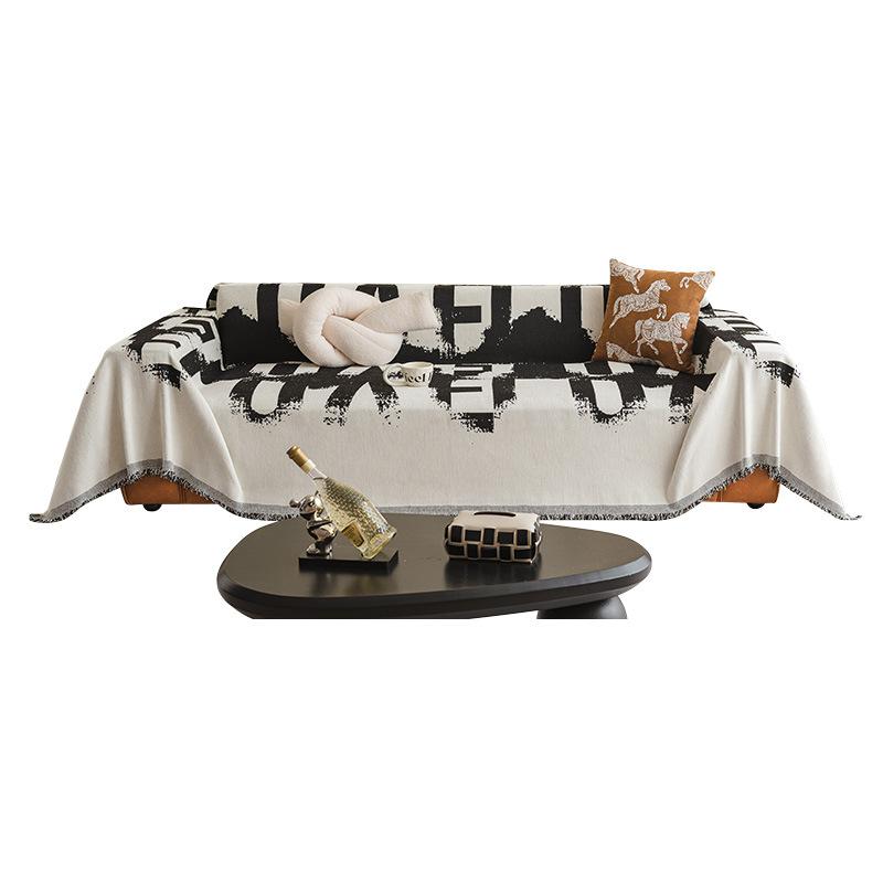 Chenille Sofa Towel Sofa Cover Anti-cat Scratch All-season Chenille Living Room Sofa Cover Blanket All-inclusive
