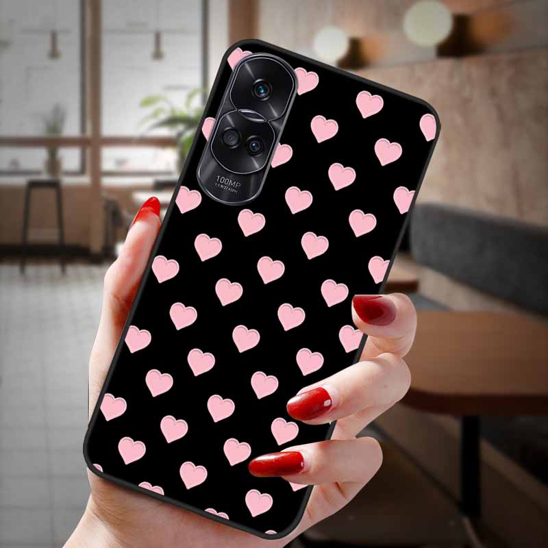 Чехол для Honor 90 Lite 5G 3D Цветочный Рельефный Тиснение Силиконовый Задний Чехол Для Honor 90 Чехол Honor90 Pro 90Pro 90Lite Мягкий Защитный