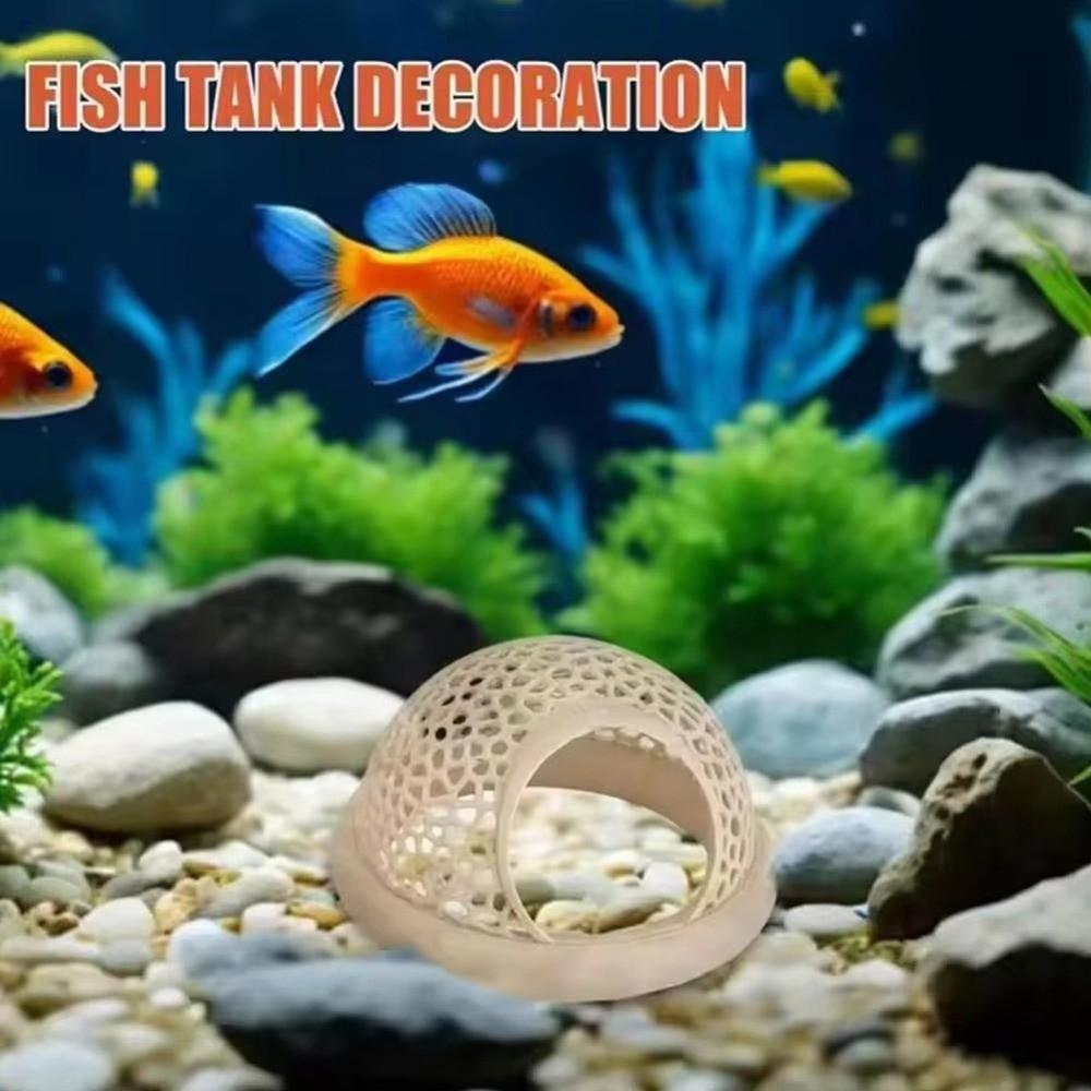 Безопасное Укрытие-Домик для Рыб и Креветок 3-в-1 Зона Отдыха для Рыб Для Аквариума