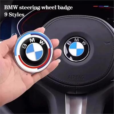 Автомобильная наклейка на руль 45 мм Эксклюзивный значок на руль Для M Performance X1 X3 X4 X5 E87 F20 E36 E46 E90 E39 F10