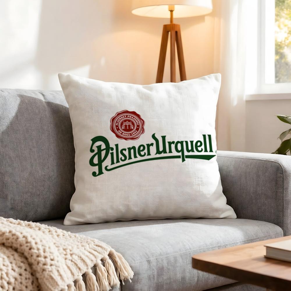 Brand Pilsner Urquell Cushion Cover Pcs Decorative Covers Soft Cushion Case for Sofa Couch Decor x x Pillowcases