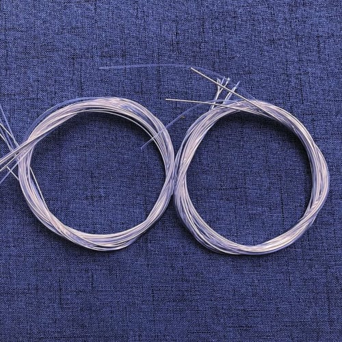 Classical Guitar Strings, 6 Pieces/Set, Clear Nylon Strings, Silver Plated Copper, Musical Instrument Accessories, Beautiful Design