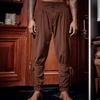 Mens Pants Pirate Tapered Linen Costume Trousers