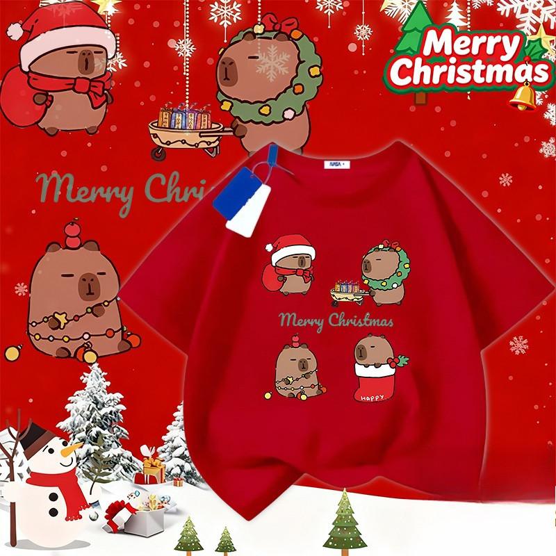 NELLY Christmas, Children's Party Team T-shirt, Round Neck Christmas T-shirt