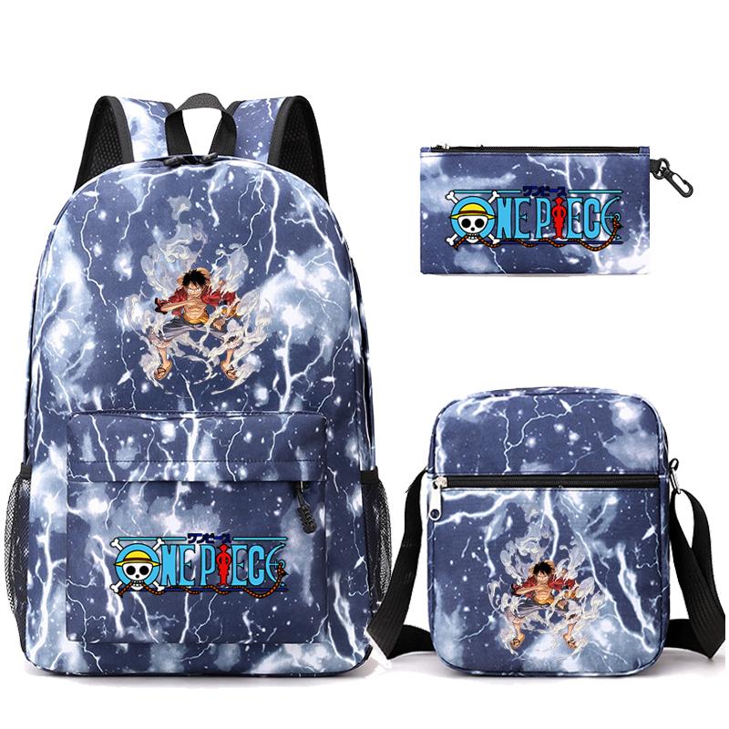 3 шт./компл. аниме цельный противоугонный рюкзак с моющейся сумкой через плечо пенал для девочек мальчиков подростков детей студентов рюкзак для отдыха Mochila