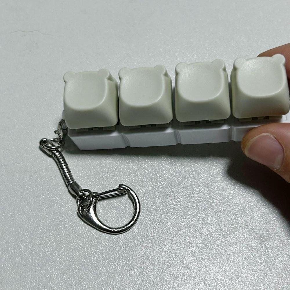 DIY Клавиатура Брелок-Фиджет Ключи Кнопка Игрушка-зажим Новая Насадка на Палец Клавиатуры Развлечение