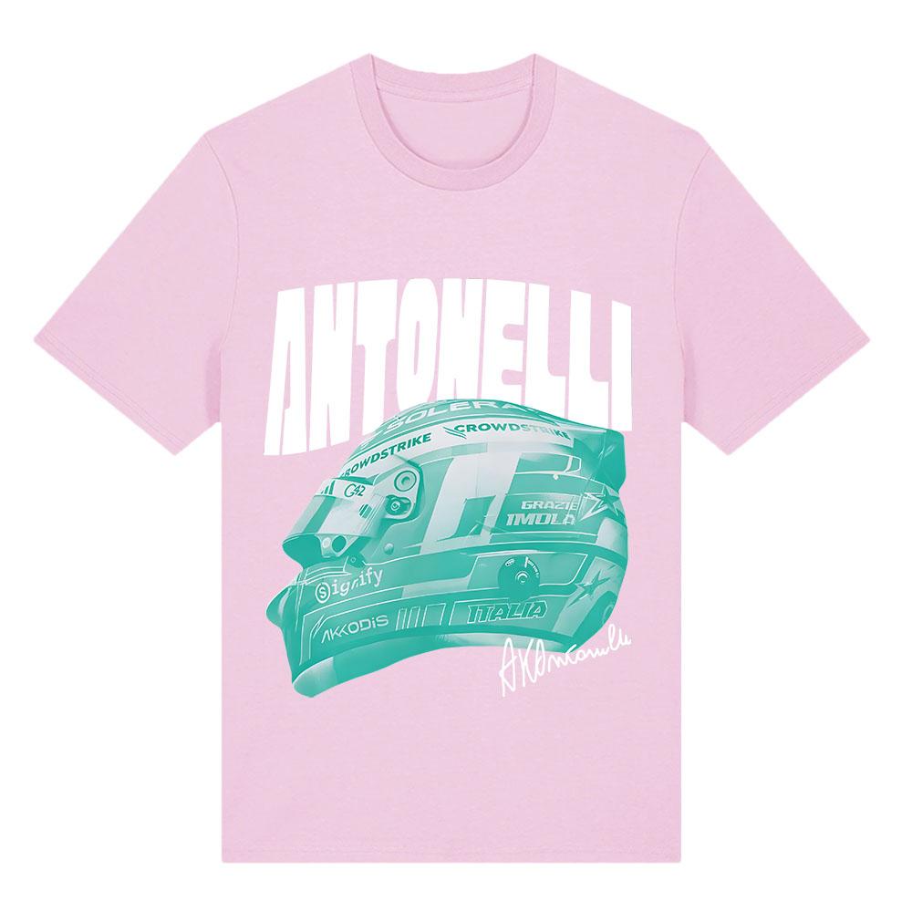 Kimi №12 Antonelli Racing Driver Футболка с круглым вырезом Летняя с коротким рукавом Мужские футболки Унисекс Уличный стиль Дизайн Графический принт Футболки Аниме Топы Футболка с принтом группы