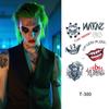 Halloween Ghost Clown Face Tattoo Stickers for Makeup and Masquerade Parties