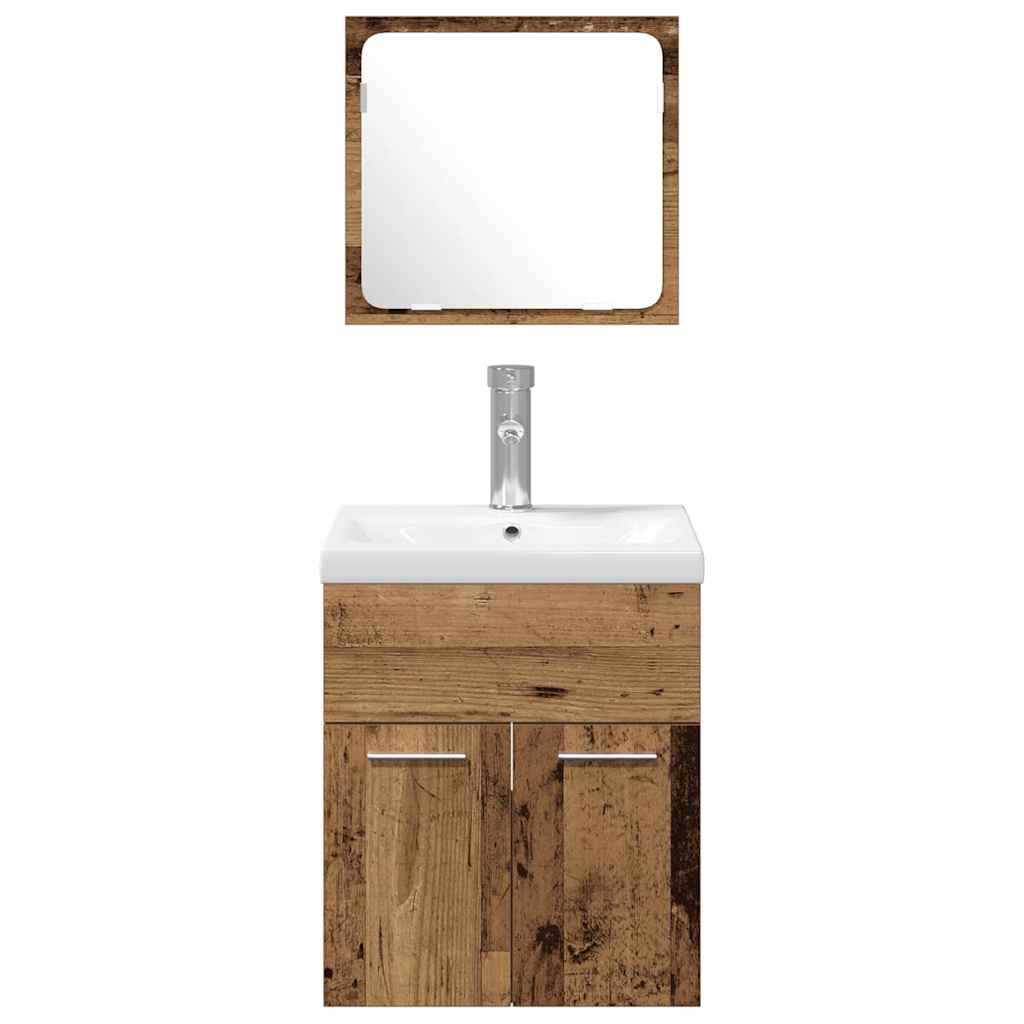 Bathroom Furniture Set 4 pcs Reclaimed Wood 41 x 38.5 x 46 cm