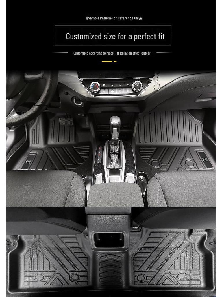 Kia Sonet 2020-2023 TPE Floor and Trunk Mats: Eco-Friendly, Odorless, Waterproof