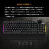 ASUS RA04 TUF GAMING K1JP Gaming Keyboard with Dedicated Volume Knob, Waterproof, RGB Lighting, and Wrist Rest