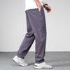 Мужские повседневные брюки, свободные спортивные штаны с прямыми штанинами, рабочие брюки