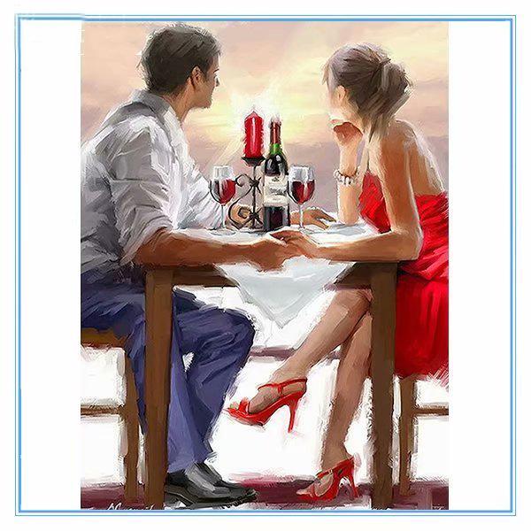Huacan DIY 5D Полный дрель Алмазная картина Пара Вышивка Крестом Мозаика Картина Домашний декор
