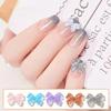 50 шт./компл. украшения для ногтей AB покрытие яркий креативный блеск 3D украшение для ногтей Aurora бант для женщин