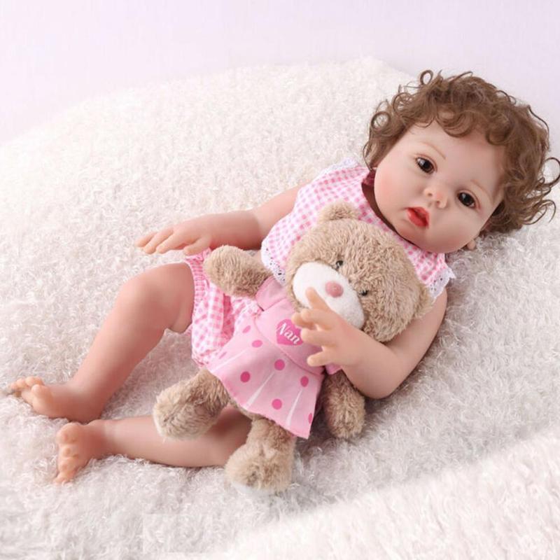 NPK Полный силиконовый корпус Reborn Baby Doll Realista Baby Dolls Подарок на день рождения для девочек