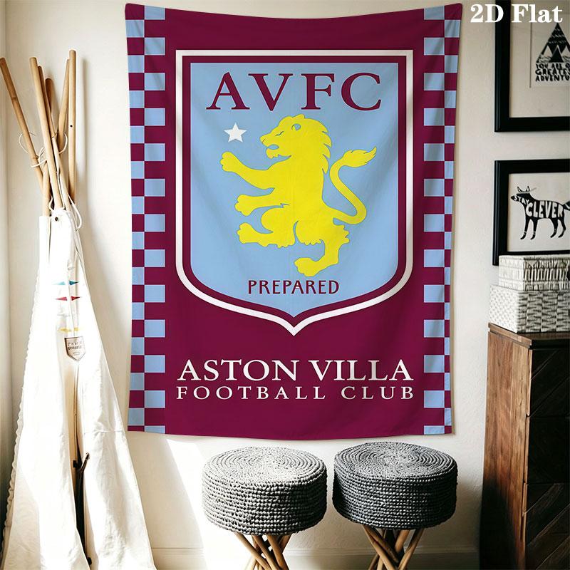 Aston Villa procession Wall Hanging Printed Fabric Blanket Decorative Tapestries for Bedroom Living Room Home Decor