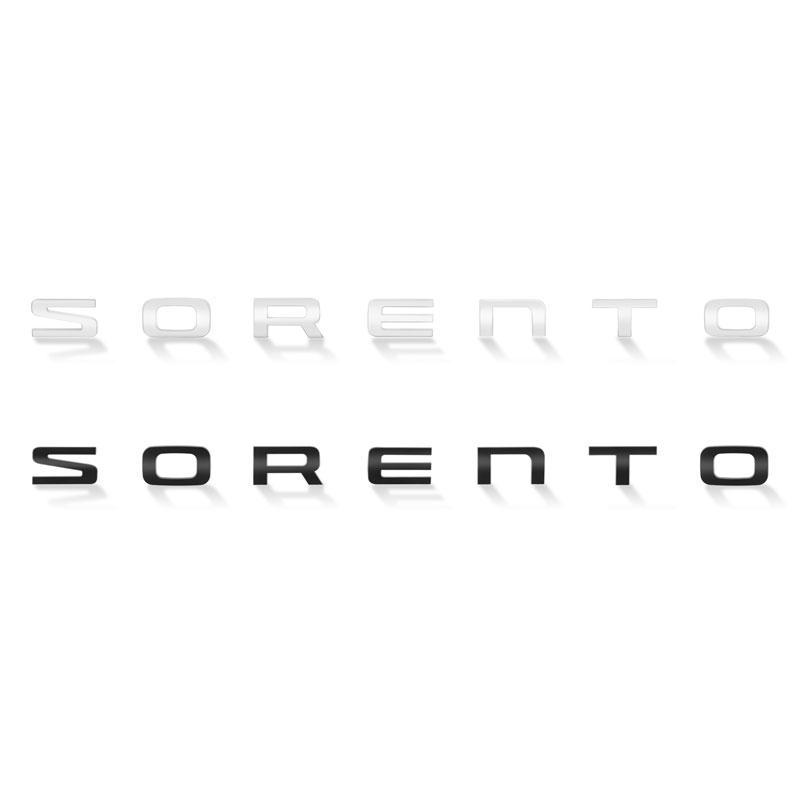 CZFB5 3D ABS SORENTO Letter Logo Rear Bumper Tail Trunk Sticker Car Styling For KIA Sorento 2004-2020 2021 Auto Accessories