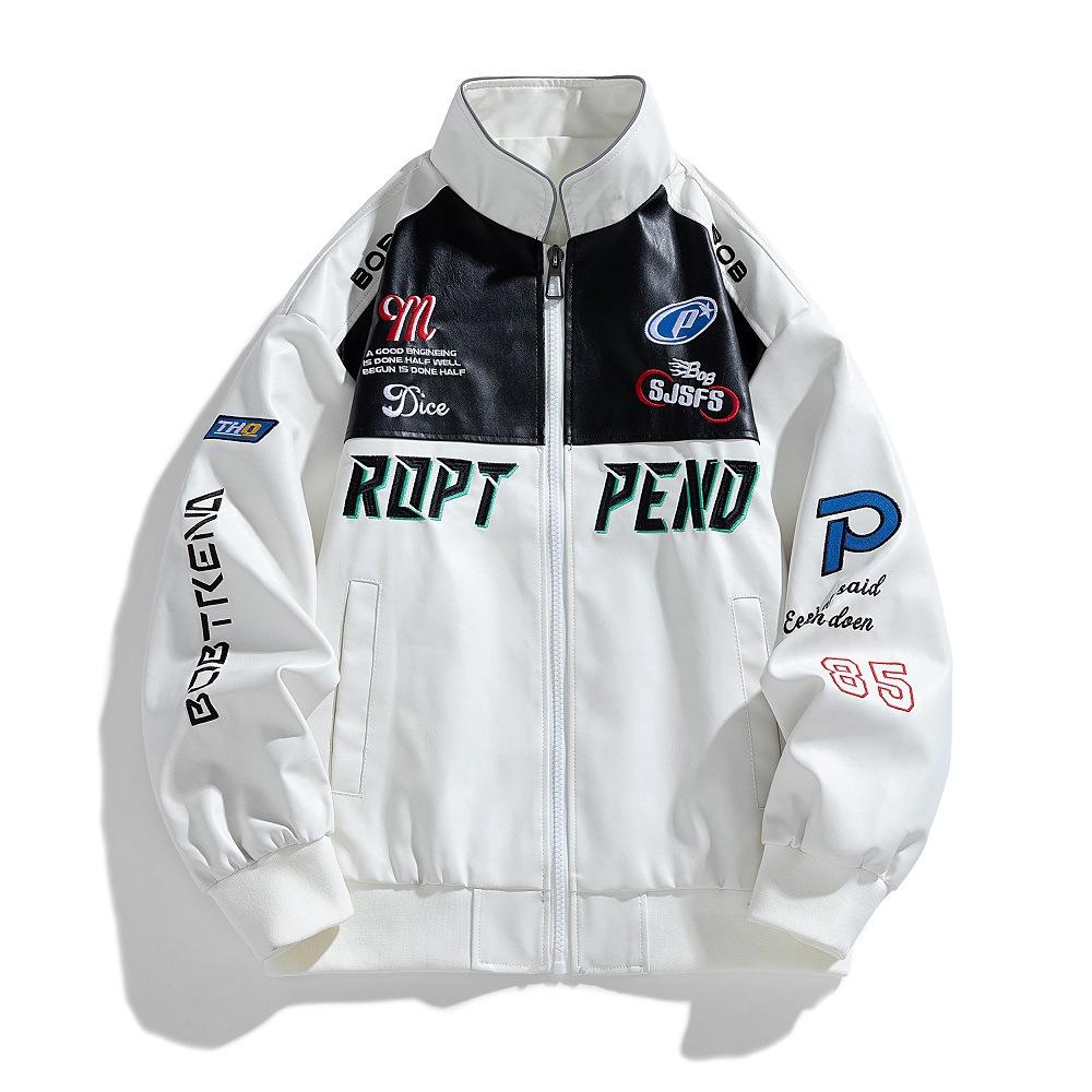 Autumn and Winter New Men's Leather Jacket Locomotive PU Leather Slim Jacket