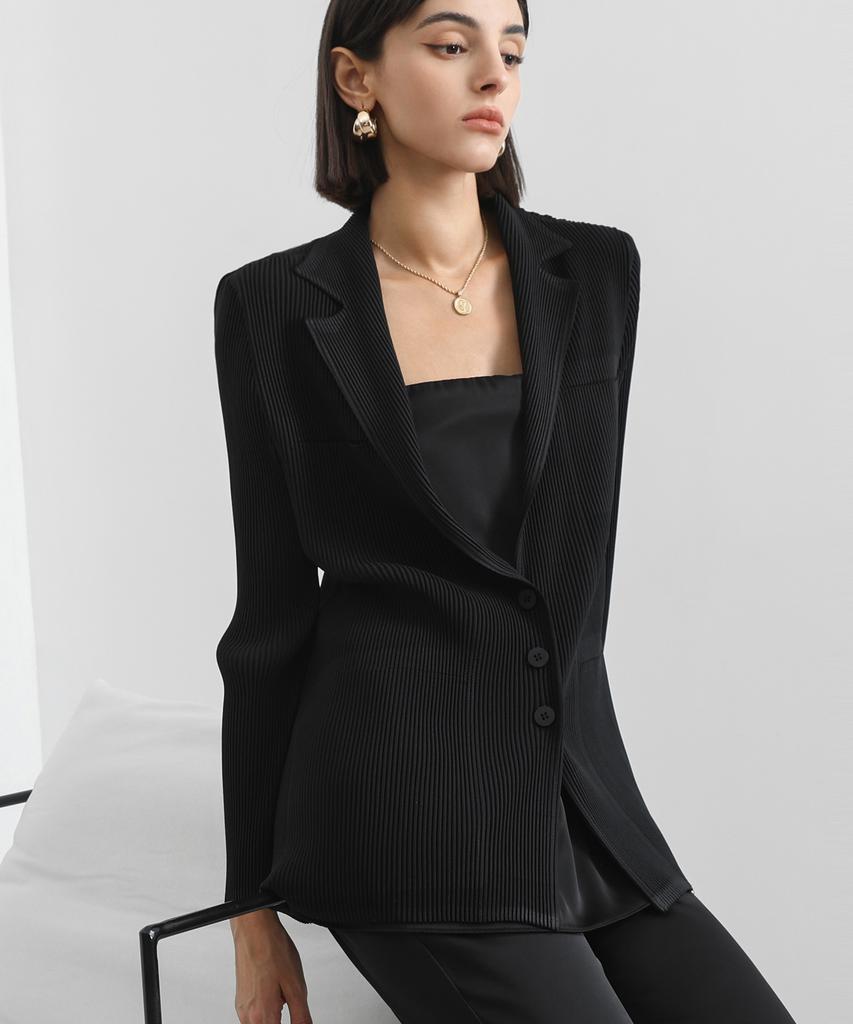 Плиссированная куртка Pleatsmood Curve
