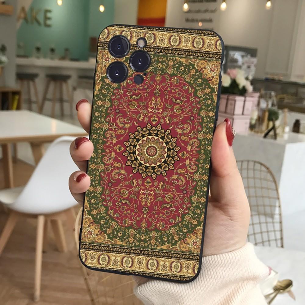 Персидский ковер Цветочный узор Чехол для телефона Для iPhone 15 14 11 12 13 Mini Pro XS Max Чехол 6 7 8 Plus X XR SE 2020 Funda Оболочка