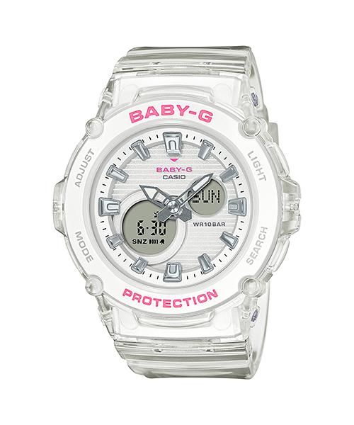 Casio Мужские Аналоговые Кварцевые Часы BGA-270S-7A из Смолы, Водонепроницаемые 100M, Ударопрочные
