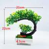 Pinus Hwangshanensis Mini Plastic Bonsai Landscape Ornament For House Interior Decoration