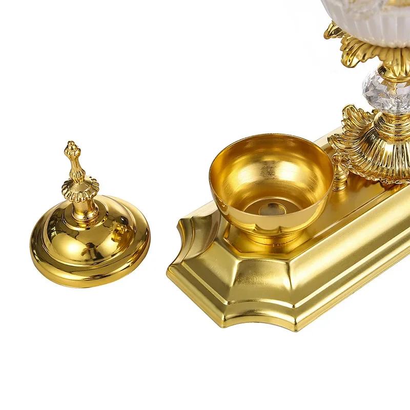 Хрустальная Металлическая Арабская Диффузор для Благовоний Бахур Уд Сандал Конус Угольная Кадильница Подарки на Рамадан для Йоги Спа Домашнего Декора