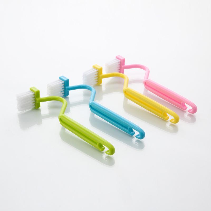1 Pcs Toliet Brush Cleaning Kitchen Side Corners Curved Clean Window Households Brushed Cleaner Brushes AVE