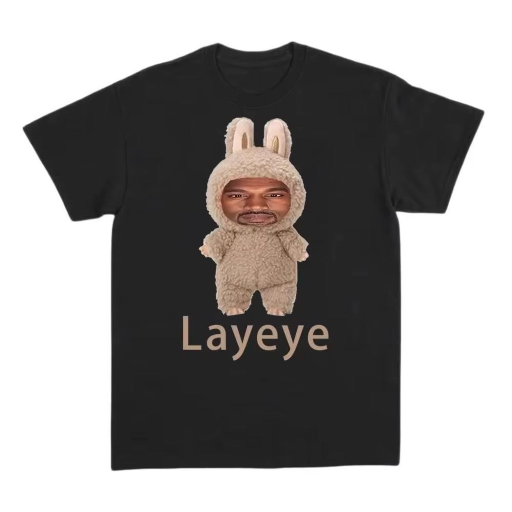 2026 New Kanye Wests Layeye Tshirt Harajuku Style Unisex And Unisex Tshirt Printed Short Sleeved Graphic T Shirts Unisex Clothing