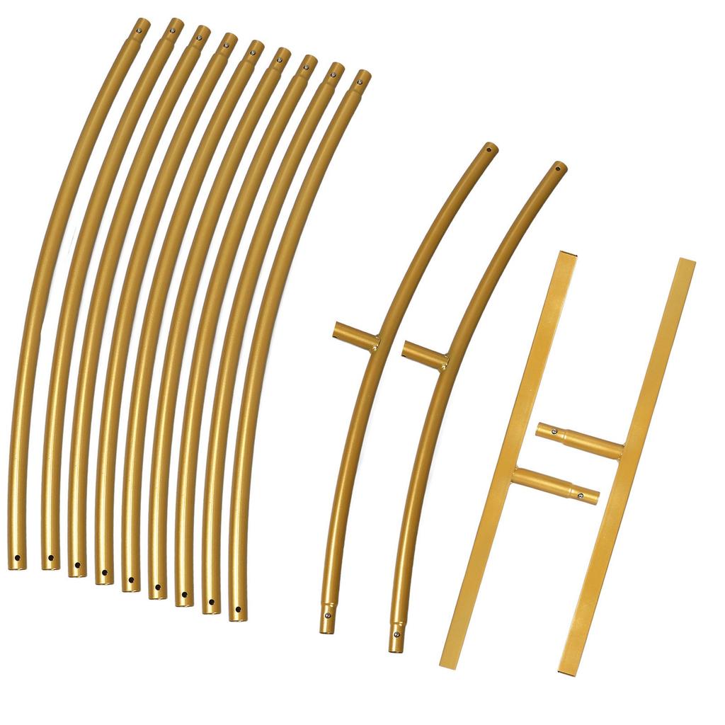 Round Balloon Arch Kit Decoration Gold Backdrop Stand for Wedding Birthday Party Graduation