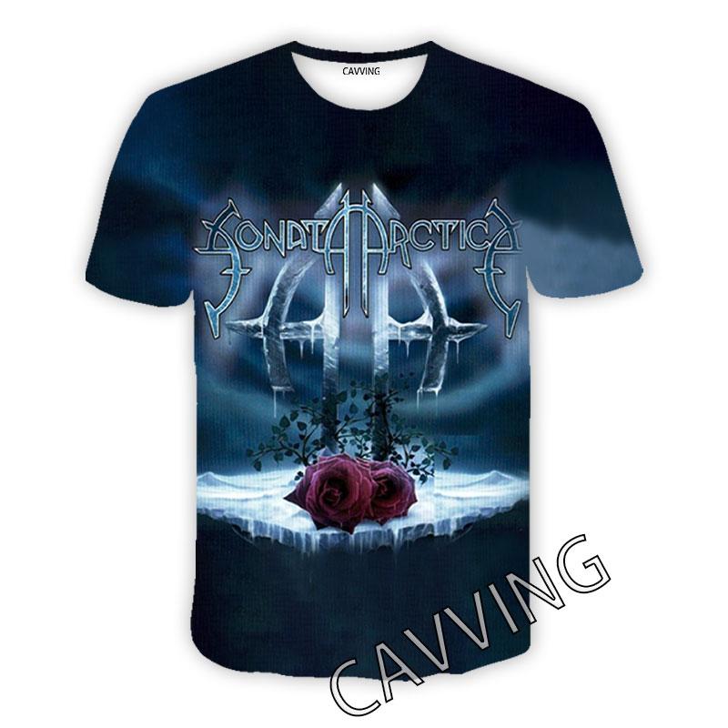 Новая Мода Женские/Мужские 3D Печать Группа Sonata Arctica Повседневные Футболки Хип-Хоп Футболки Стиль Харадзюку Топы Одежда