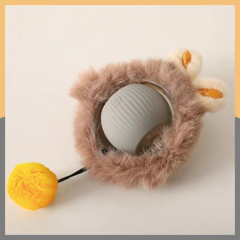 Интерактивные игрушки для кошек, автоматический электрический катящийся мяч, игрушки для кошек/котят, умная автоматическая игрушка-дразнилка, перезаряжаемый через USB мяч