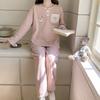 Женская зимняя пижама из кораллового флиса, утолщенный фланелевый домашний костюм, фруктовый флисовый комплект, можно носить на улице, в наличии