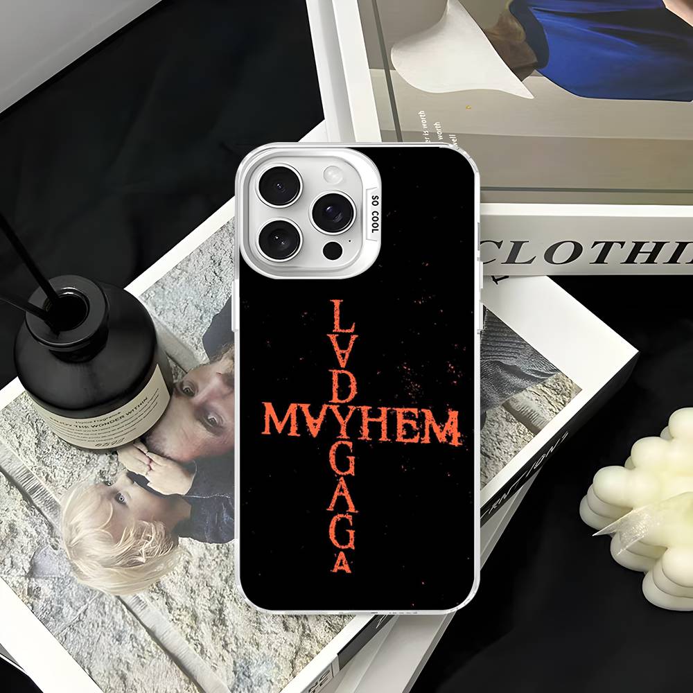 Singer L-Lady Gaga Mayhem Phone Case For IPhone 17 16 15 14 13 Pro Max Plus Matte Color Back Cover