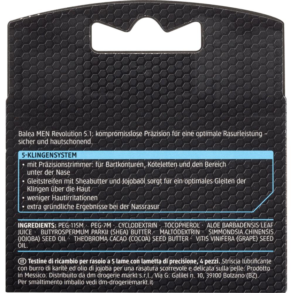 Germany DM Balea Revolution 5,1 Razor Blade (Men), 4St
