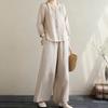 2PC Summer Suit Women Oversized T-shirt Pants Two-piece Loose Short-sleeved Top and Longs Pants Loose Casual Suit