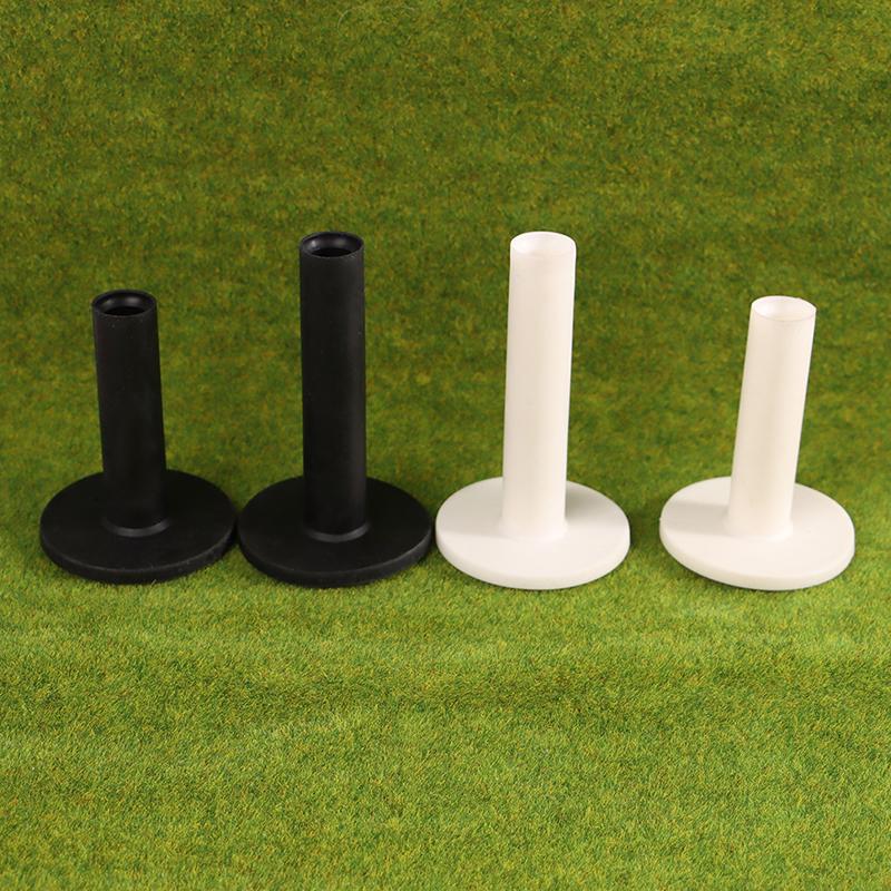 1PC Durable Rubber Golf Tees Holder for Driving Range Practice with 4 Heights Ball Holder Mat Compatible