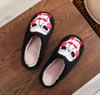 2024 Women Plush Slippers Autumn Winter Warm Funny Green Haired Monster Shoes Cute Fluffy House Non Slip Couples Cotten Slippers