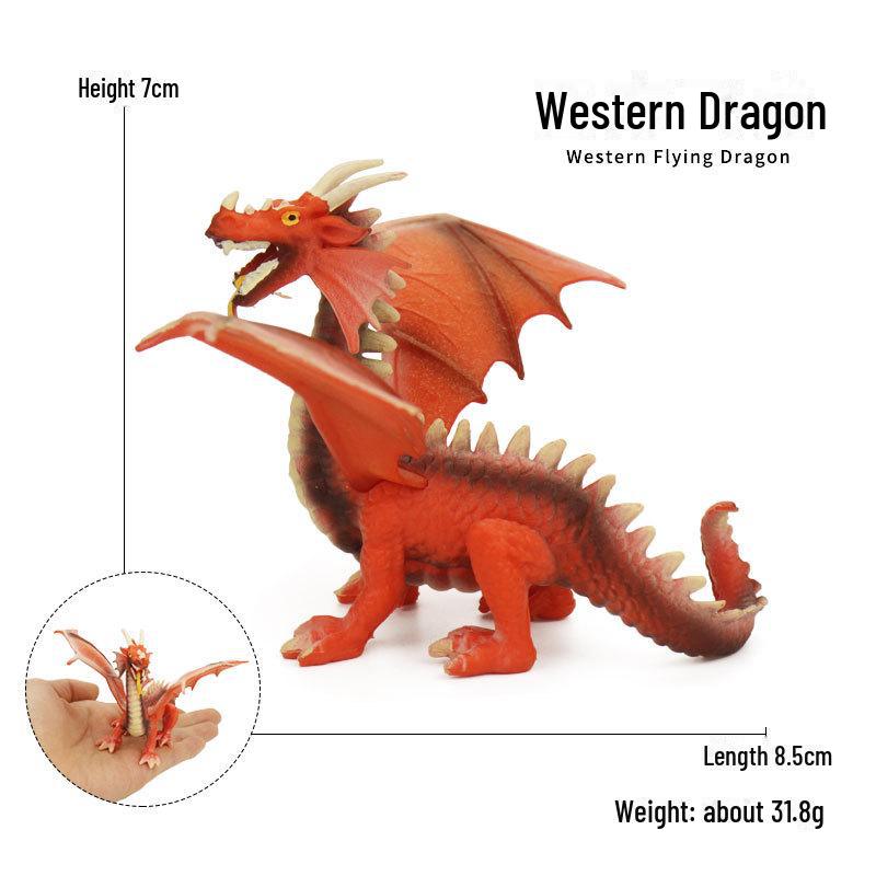Cross-Border Fantasy Dragon Models: Fire Eagle, Ice-Breaker, Magma Dragon, Wolf Dragon, and Western Flying Dragon Ornaments