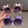 New Crystal Bow Children'S Sunglasses Sunscreen Cute Girls Fashion Trend Personalized Cartoon Eyeglasses Uv400 Eyewear