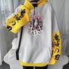 Японский аниме Demon Slayer Kamado Nezuko Cool Print Hooded Men Women Prefused Hoodies Manga Pullover Harajuku Male Sweatshirt