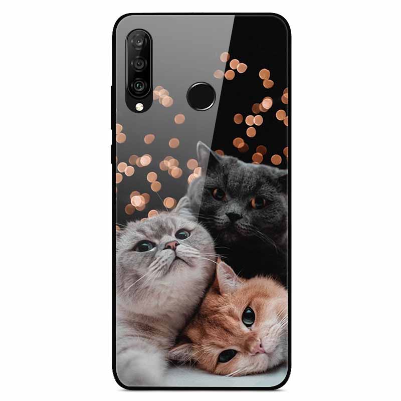 Для чехлов Huawei P30 Lite P30Pro P20pro P20Lite Роскошные закаленные стеклянные жесткие задние чехлы для Huawei P20 Pro P30Pro Fundas Capa P20