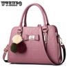 High-grade Texture Women's Shoulder Bag Fashion Pure Color Simple Handbag Large Capacity Shopping Work Commuter Messenger Bag