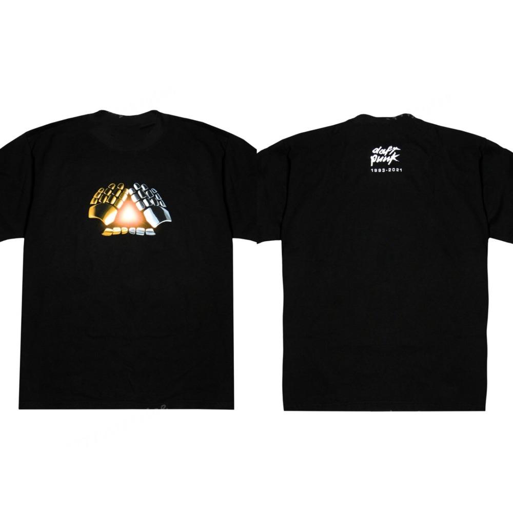 Мужская летняя футболка Daft Punk, Хлопковая футболка, Повседневная одежда для женщин, Однотонная женская футболка с коротким рукавом, Унисекс, Уличная одежда