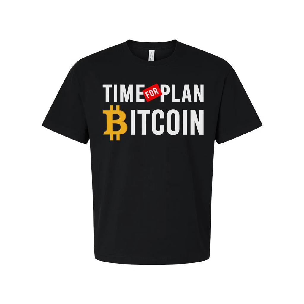 Time For Plan Bitcoin Graphic Unisex Short Sleeve Tee For Crypto Enthusiasts Wor