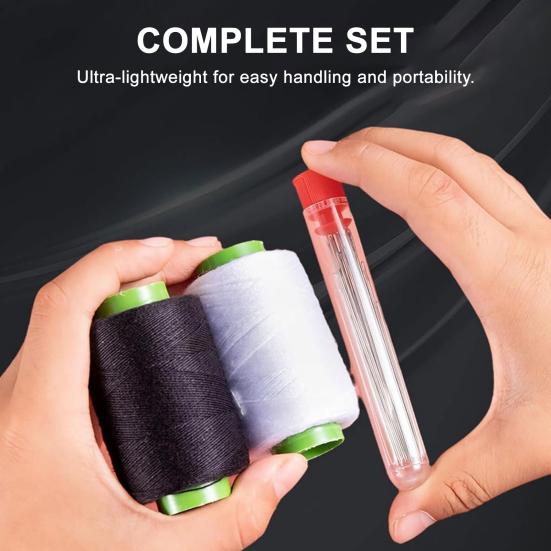37 шт./набор швейных инструментов для начинающих Портативные иглы Нитки Набор для ручного ремонта Дорожный набор для ручного шитья с наперстком Распарыватель швов