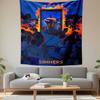 Sinners Movie Poster Tapestry Wall Hanging, Vampire Horror Film Art, Cinematic Wall Decor for Bedroom Living Room Dorm