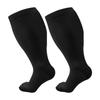 2XL-4XL Knee High Stockings Plus Size Calves Leg Stockings Colorful Compression Socks  Women